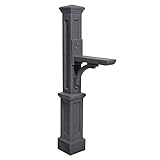 Mayne 580B00200 Newport Plus Mail Post Only, Granite by Mayne