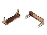 200 Small Nailess No Nail Sawtooth Hangers Brass Zinc Finish with Free Framing Samples [並行輸入品]