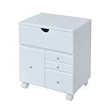 JKプラン Palettyシリーズ コスメワゴン シングルタイプ ホワイト SL-002-wh