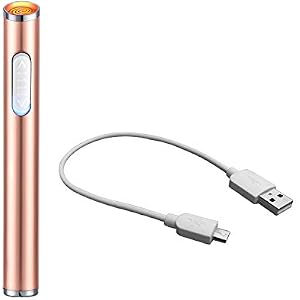 通販のトココ USBライター ガス・オイル不要 電熱式 煙草 電子ライター 充電式 usb スリム ピンク