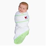 Go Mama Go Designs Snug and Tug Swaddling Blanket Small Green Solid [並行輸入品]