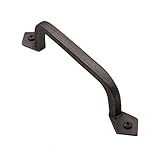 Iron Valley – 9 "グレー正方形ドアプルハンドル – Solid Cast Iron