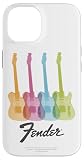 iPhone 14 Fender Multicolor Rainbow Stratocaster Rock Guitars スマホケース