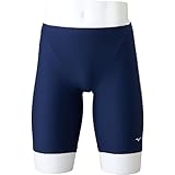 [ミズノ] スイム 水泳 競泳 練習用 スクール ジュニア ベーシック ハーフスパッツ N2MBAA14 キッズ ブラック/ターコイズ 140