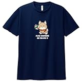 [HAYASAKA] 【ワンちゃん】【前のめりで行くぜ】【バレーボール】Tシャツ 半袖 ドライTシャツ【00300】【ジュニア〜大人】ハイキュー【前プリント】練習用 練習着 ネイビー Lサイズ