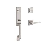 Baldwin DCSEAXSQULCSR150 Reserve Double Cylinder Handleset Seattle x Square with Contemporary Square