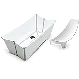 Stokke Flexi Bath in White with Newborn Support by Stokke