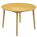 関家具(Sekikagu) ダイニングテーブル ライトブラウン 幅100×奥行100×高さ70cm 丸テーブル オーク突板 129938