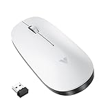 Vissles マウス ワイヤレス 充電式 静音 無線 3ボタン 3DPIモード 高精度 左右利き手 薄型 小型 軽量 Mac/iPad O