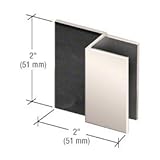 アンティーク真鍮スクエアスタイルフレームレスシャワードア停止 DSSQ1PN