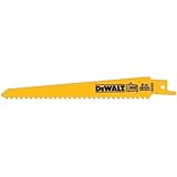 DEWALT DW4801 6-Inch 3 TPI Taper Back Bi-Metal Reciprocating Saw Blade (5-Pack) [並行輸入品]