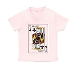 BabyChips トランプ(キング)(名入れ半袖ベビーTシャツ) 90 ライトピンク