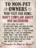 Smart Blonde P-1475 To Non Pet Owners Metal Novelty44; Parking Sign