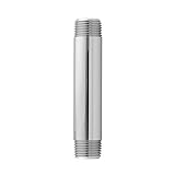 Jaclo 801 – 12.6-sc 1 / 2 " IPS x 6 "真鍮ニップル、サテンクローム