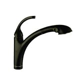 Y Decor YP77KPO-ARB David Single Handle Pull-Out Kitchen Faucet, Oil Rubbed Bronze, 10.5'' Spout Rea