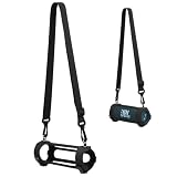 XBERSTAR For JBL Flip6 スピーカー カバー キャリングケース For JBL Flip 5 Bluetoothスピーカー保護ケース スピーカーケース EVA ハードケース 登山 旅行 持ち便利 (ブラック)