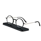 [REAVEE] 超薄型レンズ 老眼鏡 携帯用 ケース付け コンパクト ポケットに収納 軽量 男女兼用 おしゃれ 度数 「+3.0」ブラウン