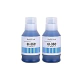 【pomme】 GI-36C 顔料 シアン お得な2本セット キヤノン対応 互換インク ボトル インクカートリッジ (GI36 GI-36 GI 36 GX7030 GX6030 GX5030 GX4030 GX6530 GX5530)