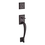 Baldwin Reserve dcnapxroutsr112sダブル円柱Napa Handleset with Traditionalスクエアとラウンドノブローズwith SmartKeyベネチアン
