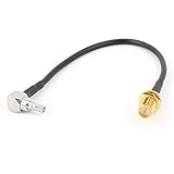 uxcell CRC9 - RP-SMA-KY RG174 ケーブル　同軸ケーブル　オス CRC9 - RP-SMA-KY RG174