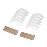 Fosa　2pcs 5スロット接着ケーブルクリップ ユニバーサルケーブルオーガナイザー コード管理　ホーム オフィス ナイトスタンド　デスクトップアクセサリーに対応(ホワイト)