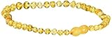 Momma Goose Baroque Teething Necklace, Unpolished Honey, Small/11-11.5 by Momma Goose
