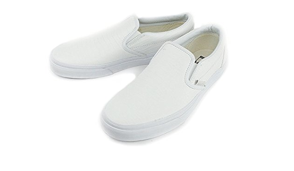 Amazon ザ マテリアル ワールド 新入荷 Vans ヴァンズ バンズclassic Slip On Caクラシックスリッポン カリフォルニアライン Croc Leather True White クロックレザー トゥルーホワイト メンズ 本革 白 クロコ 型押し スニーカー 即納 Men Us9 5 約27 5cm