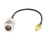 uxcell SMA-KY - N-K RG174ケーブル　メスSMA-KY - N-K メス　同軸ケーブル　15cm長さ