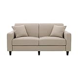 ソファー 幅160cm【LeJOY スタンダードタイプ】 ミスティグレー 脚：円錐/ダークブラウン 【リジョイ】：20色から選べる！カバーリングソファ 生活用品 インテリア 雑貨 インテリア 家具 ソファ 二人掛けソファ 布地 ファブリック