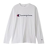[チャンピオン] ロングTシャツ 長袖 丸首 綿100% スクリプトロゴ ロングスリーブTシャツ ベーシック C8-W419Z メンズ ホワイト XL