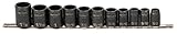Armstrong 20-893 1/2-Inch Drive 6 Point SAE Impact Socket Set, 11-Piece [並行輸入品]