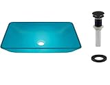 p046tq Colored Glass VesselバンドルW / pvpud Drain ( PSRシンクリングも必要な場合）でアンティークブロンズ