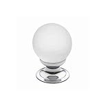 Baldwin 4321.150 Satin Swarovski Crystal Ball 1-3/16-Inch Diameter Cabinet Knob, Satin Nickel by Bal