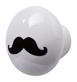 Set of 4 Decorative Knobs for Drawer/Cabinet/Kitchen/Door - Mustache [並行輸入品]