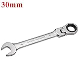 30Mm Metric Chrome Flexible Head Ratchet Action Wrench Spanner
