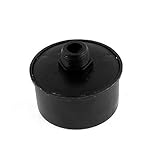 DealMuxプラスチック製エアコンプレッサー吸気フィルターサイレンサー20ミリメートルスレッドブラック