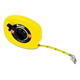 English Rule Measuring Tape, 3/8" W x 100ft, Steel, Yellow (並行輸入品)