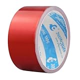cocoriko アルミテープ 赤 幅5cm 長さ20m 防水 耐火 耐熱 耐候性 厚手 粘着テープ 屋内外用 (04.レッド5cm×20m)