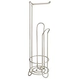 InterDesign Classico Free Standing Toilet Paper Holder for Bathroom - Satin by InterDesign