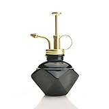 Purism Style-ガラス＆真鍮の噴霧器 黒色のガラスのボトル＆真ちゅうスプレー