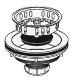Sink Strainer Adj Post Wht