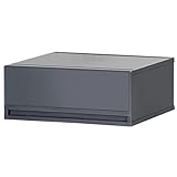 日本製 収納ケース 引き出し PLUST（プラスト）ベーシック (51cm幅 1段, ナチュラルブラック)