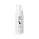 【猫の専門家と共同開発】A.P.D.C. 猫用プロフェッショナルフォーミングシャンプー ナチュラル 180ml 全猫種対応 洗い流さないシャンプー 泡シャンプー 除菌 消臭 ノンアルコール 無添加 天然由来成分100％ 超電解イオン水 無香料