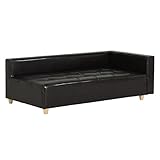 arne ベンチソファ ベンチ イス 背もたれ 肘掛け 片肘付き コーナーソファー Baggy DX-L 3×6 合成皮革 合皮 ダークブラウン