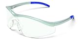 MCR Safety T1140AF Triwear T1 Hybrid Temple Design Safety Glasses with Steel Frame and Clear Anti-fo