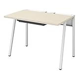 オフィスデスク コクヨ リーン 平机 ワークデスク ホワイト×ナチュラル 幅100×奥行70cm 【3梱包】 DLE-H1007-WHLW1 【お客様組立】