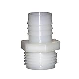 LASCO 19-9509 Male Hose Thread Adapter Barb Fitting with 3/4-Inch Barb and 3/4-Inch Male Hose Thread