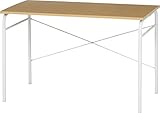不二貿易 ワークデスク プレーン 幅110×奥行60cm メープル ホワイト13522