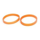 uxcell プレーナ　ベルト　エレクトリック　日立F20　対応　ガース218mm　２個入り　オレンジ