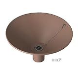 琺瑯ステンレスボウル×ココア色(水受け型 ガーデニングパン)